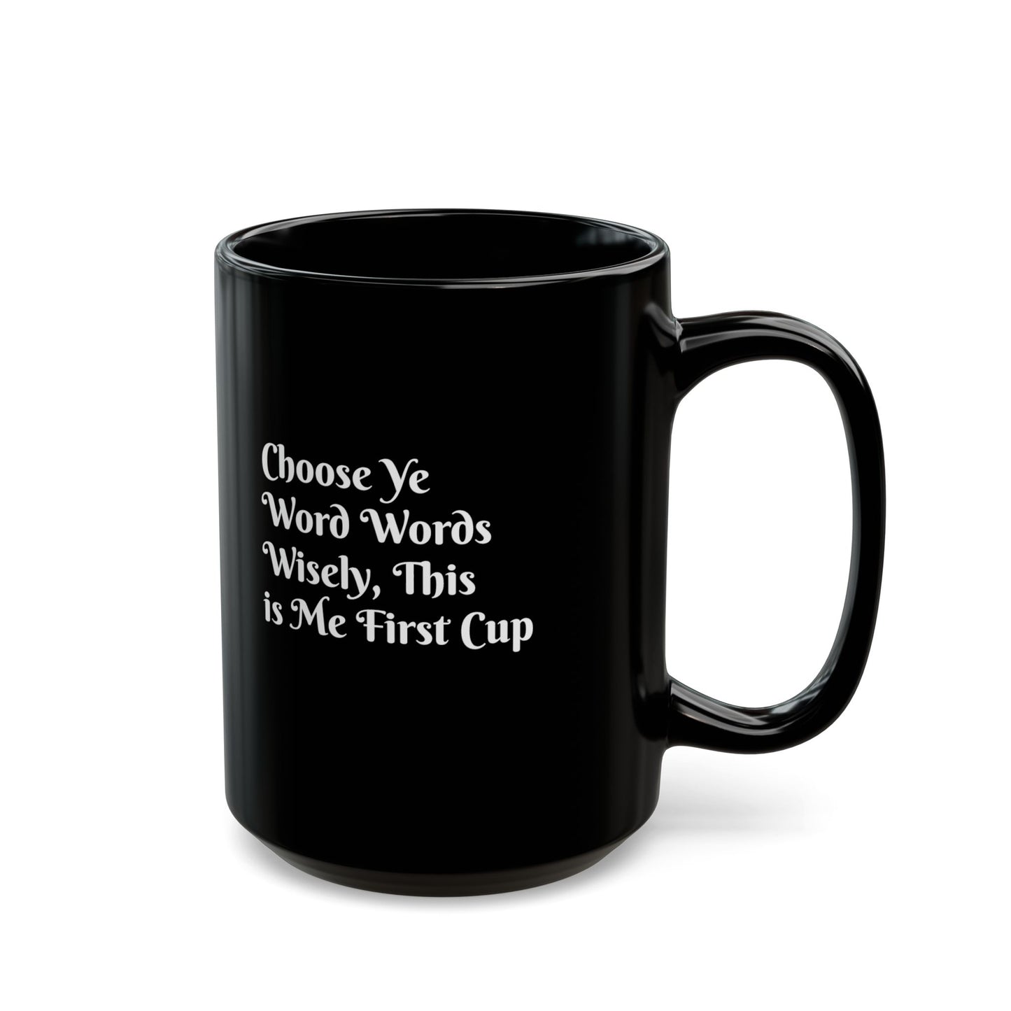 Skull & Crossbones Pattern Mug — Black Coffee Cup (11oz/15oz)