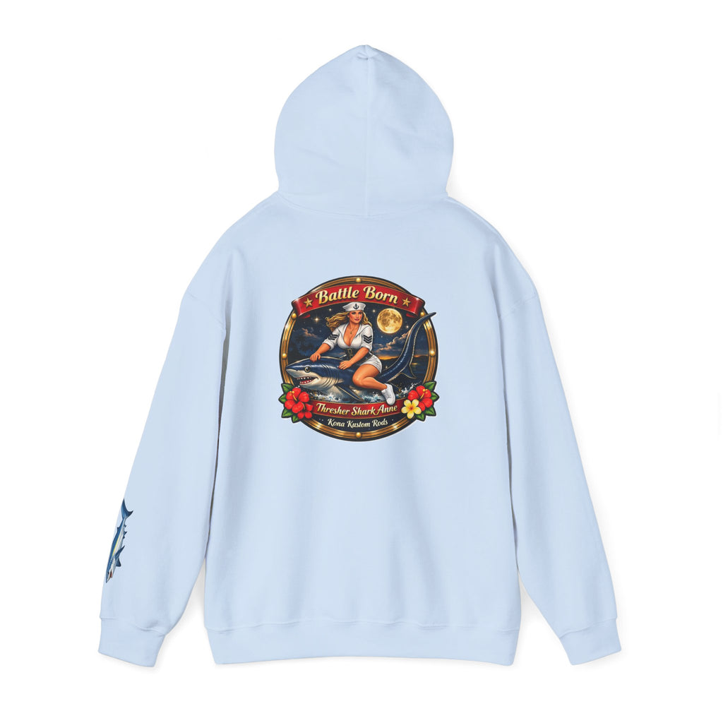 Kona Kustom Rods "Thresher Shark" Hoodie — Kona Kustom Rods Pullover