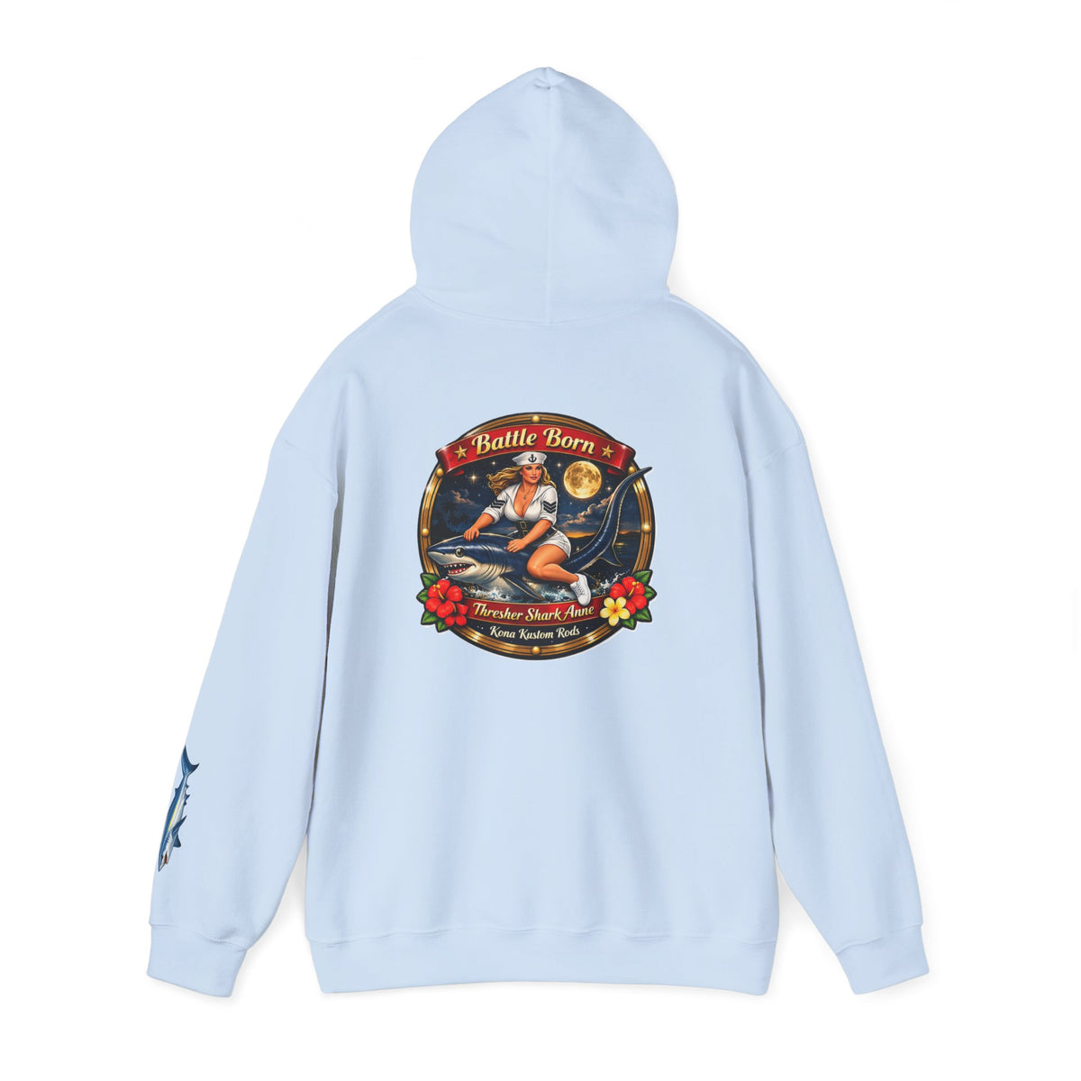 Kona Kustom Rods "Thresher Shark" Hoodie — Kona Kustom Rods Pullover