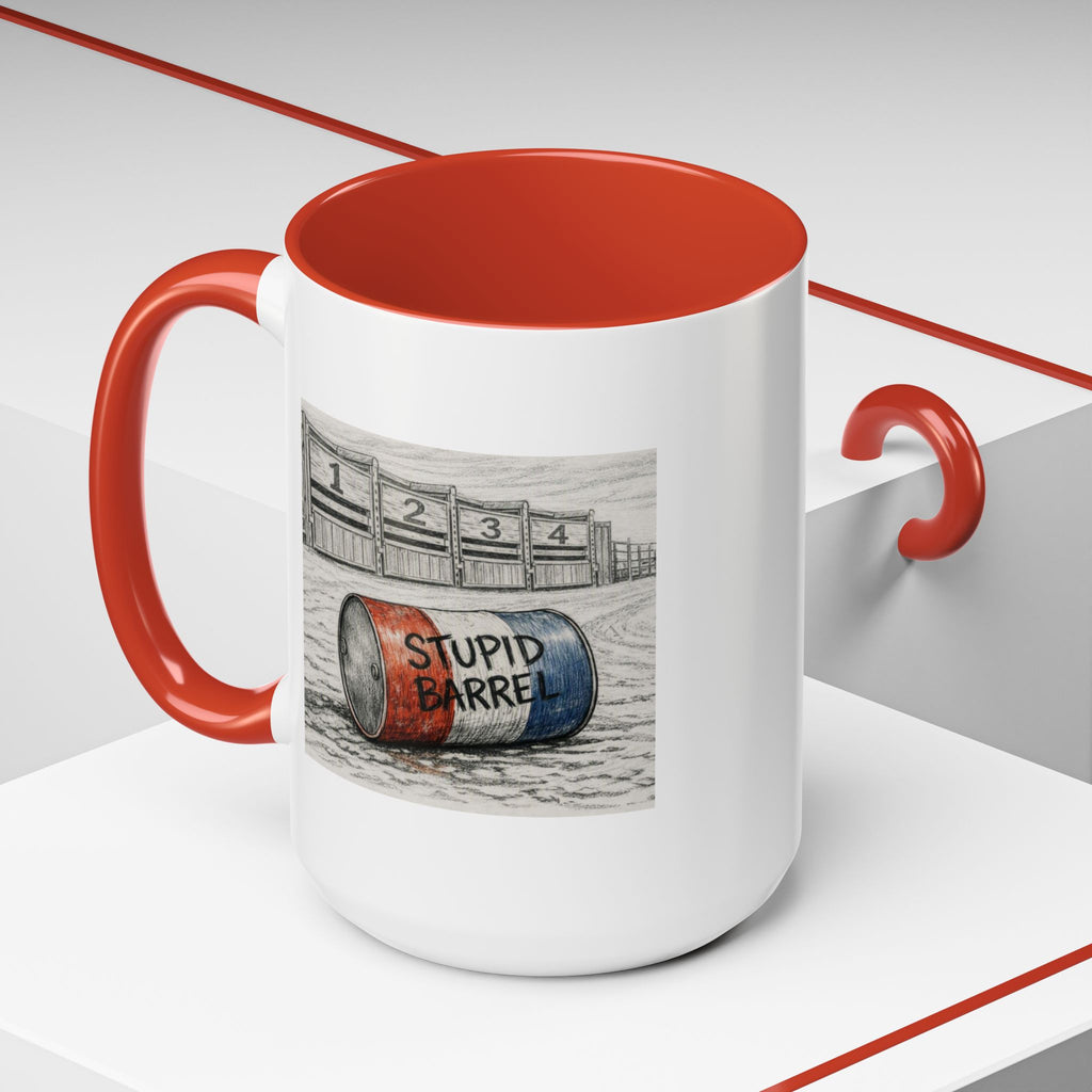 Out of the Money Barrel Racing Coffee Mug — Rodeo Cowgirl Accent Mug (11/15 oz)