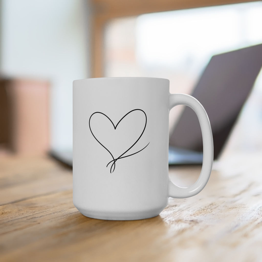 Ceramic Mug - Sketched Lineman Humorous but Sentimental Coffee Mug (15oz)