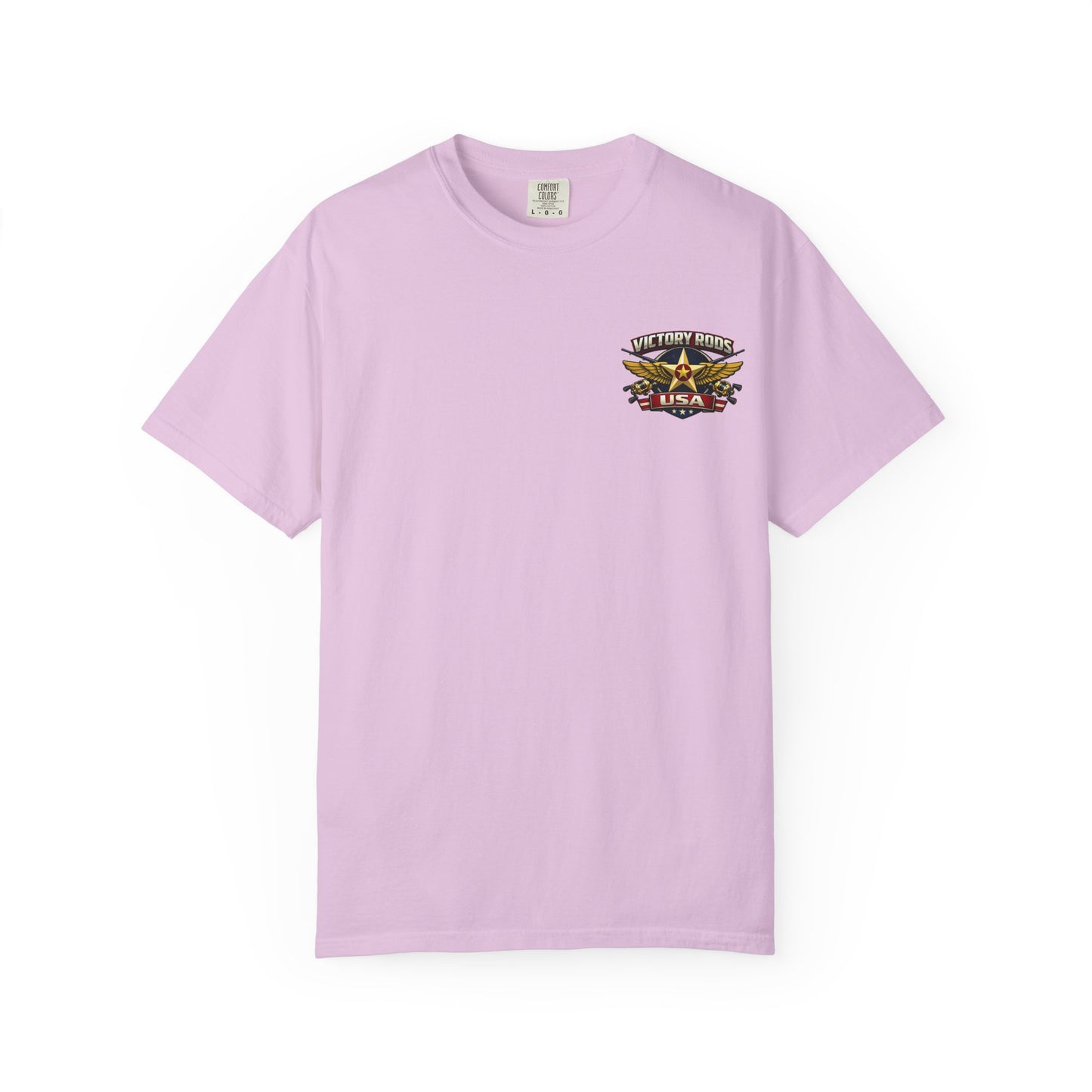 Victory Rods "Dorado Doris" Fishing T-Shirt — Retro Pinup Angler Tee