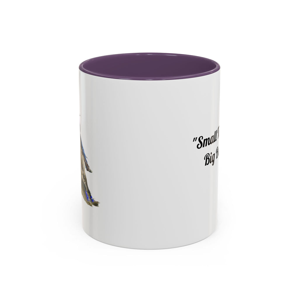 Barrel Racing Dreams Coffee Mug — "Small Town Girl, Big Buckle Dreams" Accent Mug