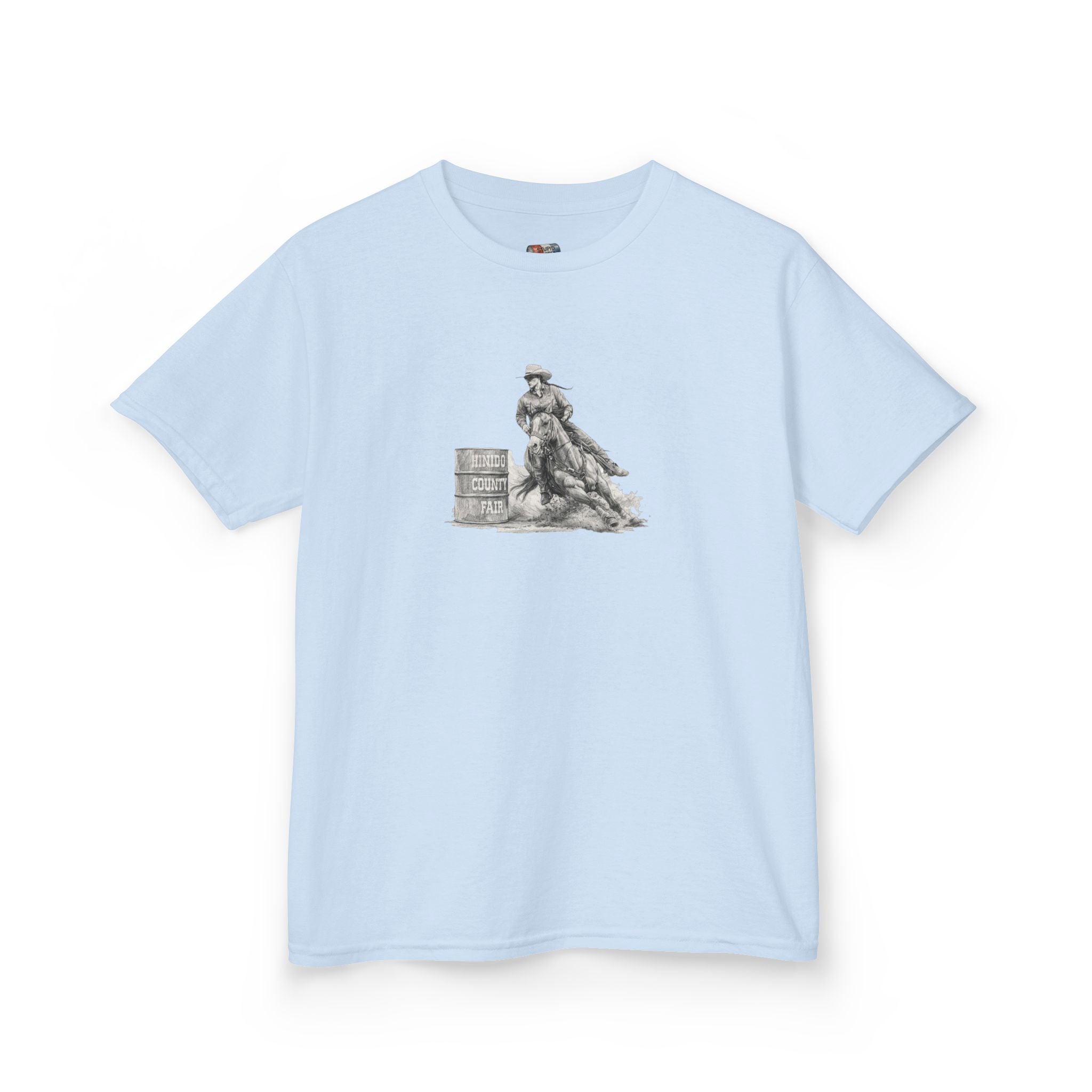Kids T-Shirt — 'Always Keep Your Eye On the Next Barrel' Cowgirl Graphic