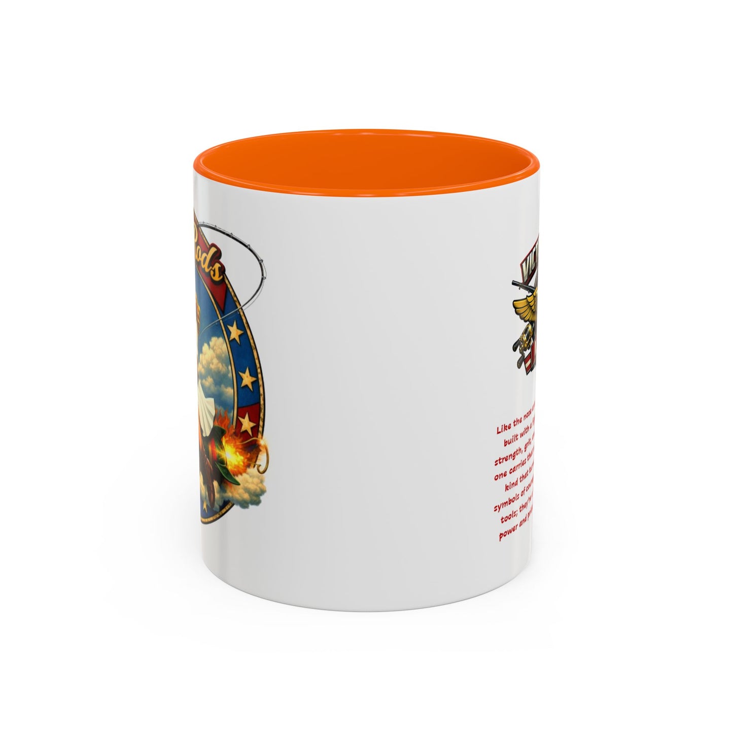 Victory Rods Sportfisherman's WWII Nose Art Pin-Up Illustration Mug | Ceramic Coffee Cup
