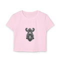 Biker Women's Baby Tee — Vintage "BBBAD" Design