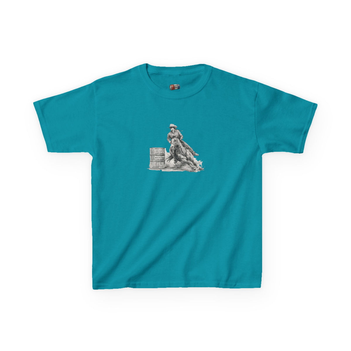 Kids T-Shirt — 'Always Keep Your Eye On the Next Barrel' Cowgirl Graphic