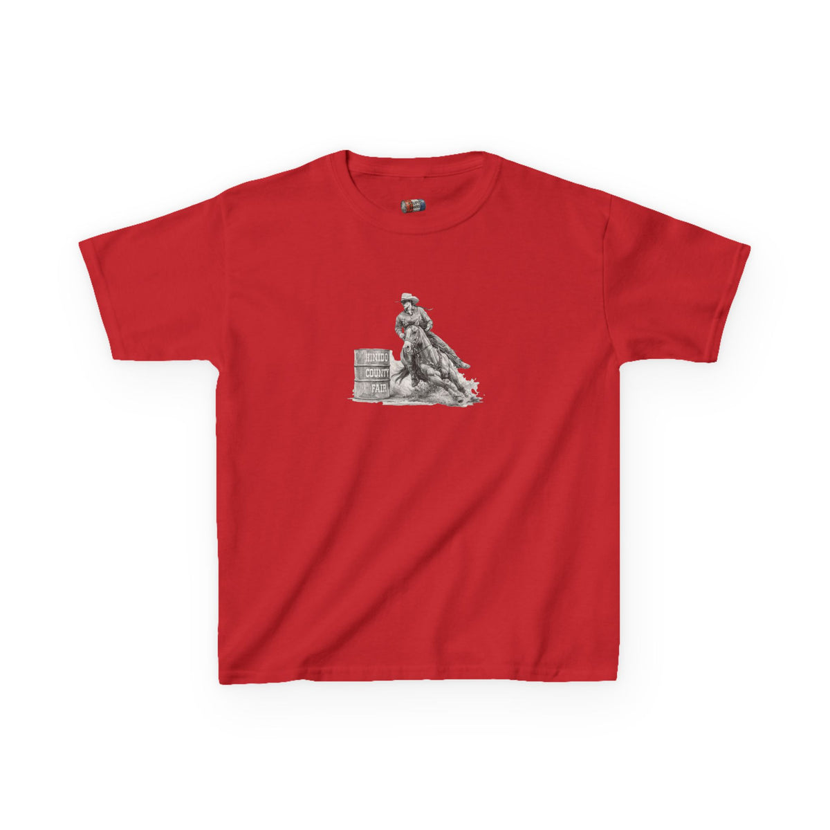 Kids T-Shirt — 'Always Keep Your Eye On the Next Barrel' Cowgirl Graphic