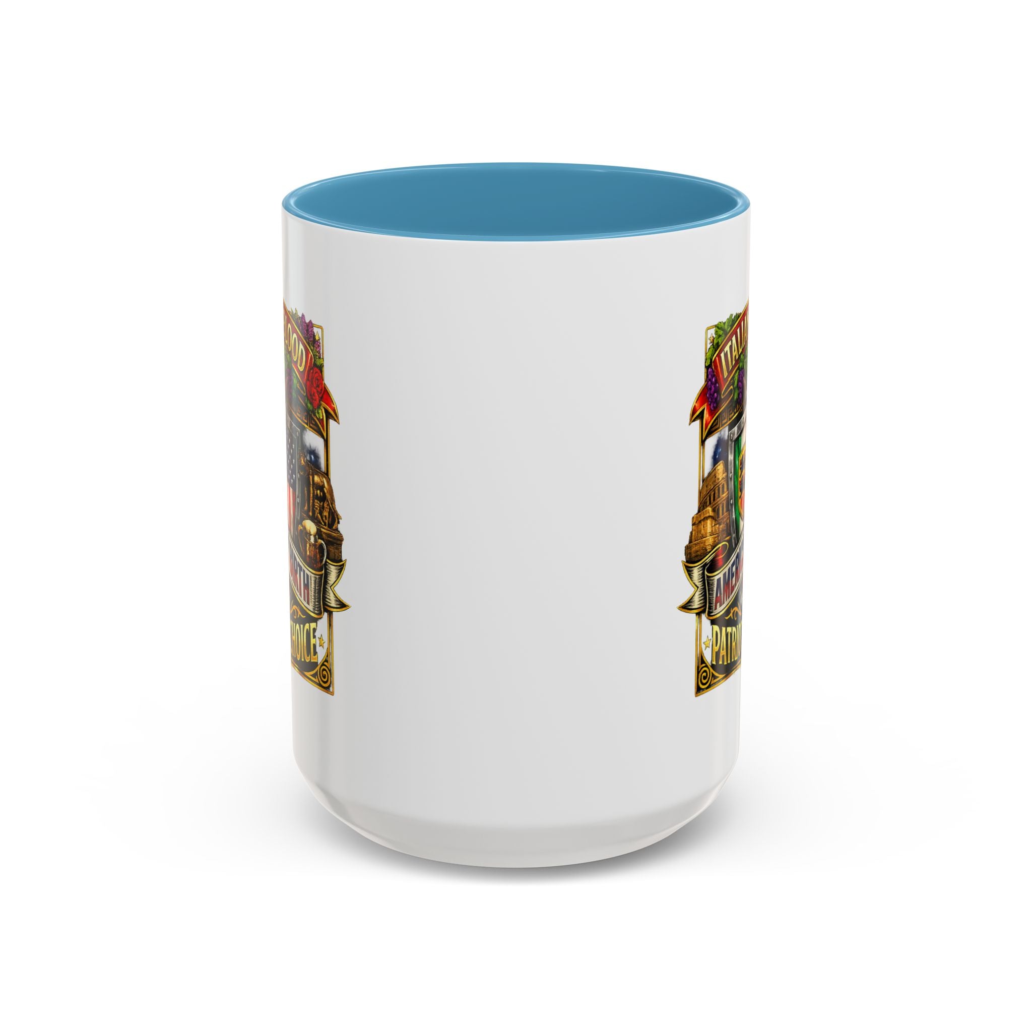 Italian by Blood American by Birth "Patriot by Choice" Accent Coffee Mug (11/15oz)