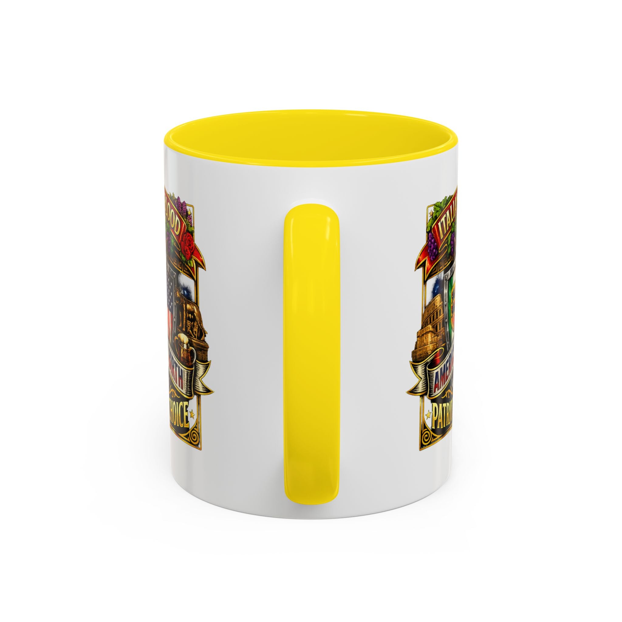 Italian by Blood American by Birth "Patriot by Choice" Accent Coffee Mug (11/15oz)