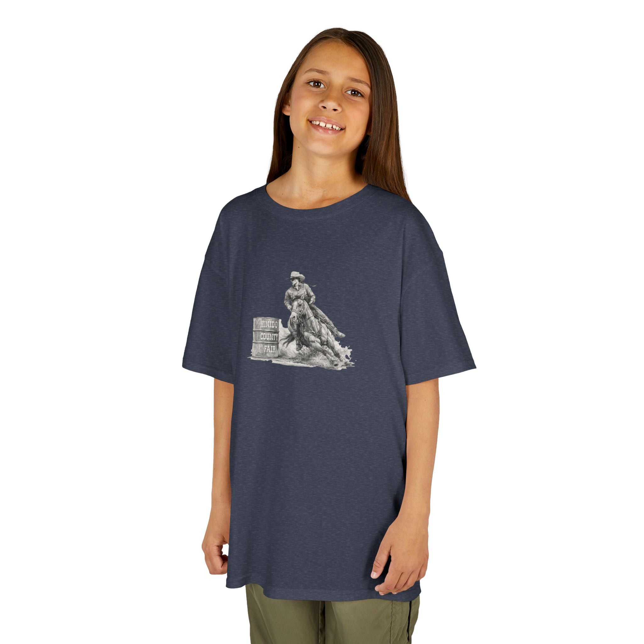 Kids T-Shirt — 'Always Keep Your Eye On the Next Barrel' Cowgirl Graphic