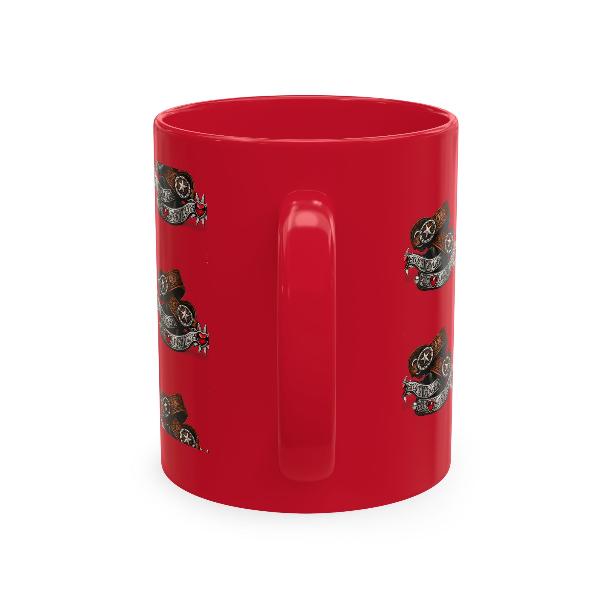 Cowgirl Spur Designed Ceramic Mug — Coffee Cup 11oz