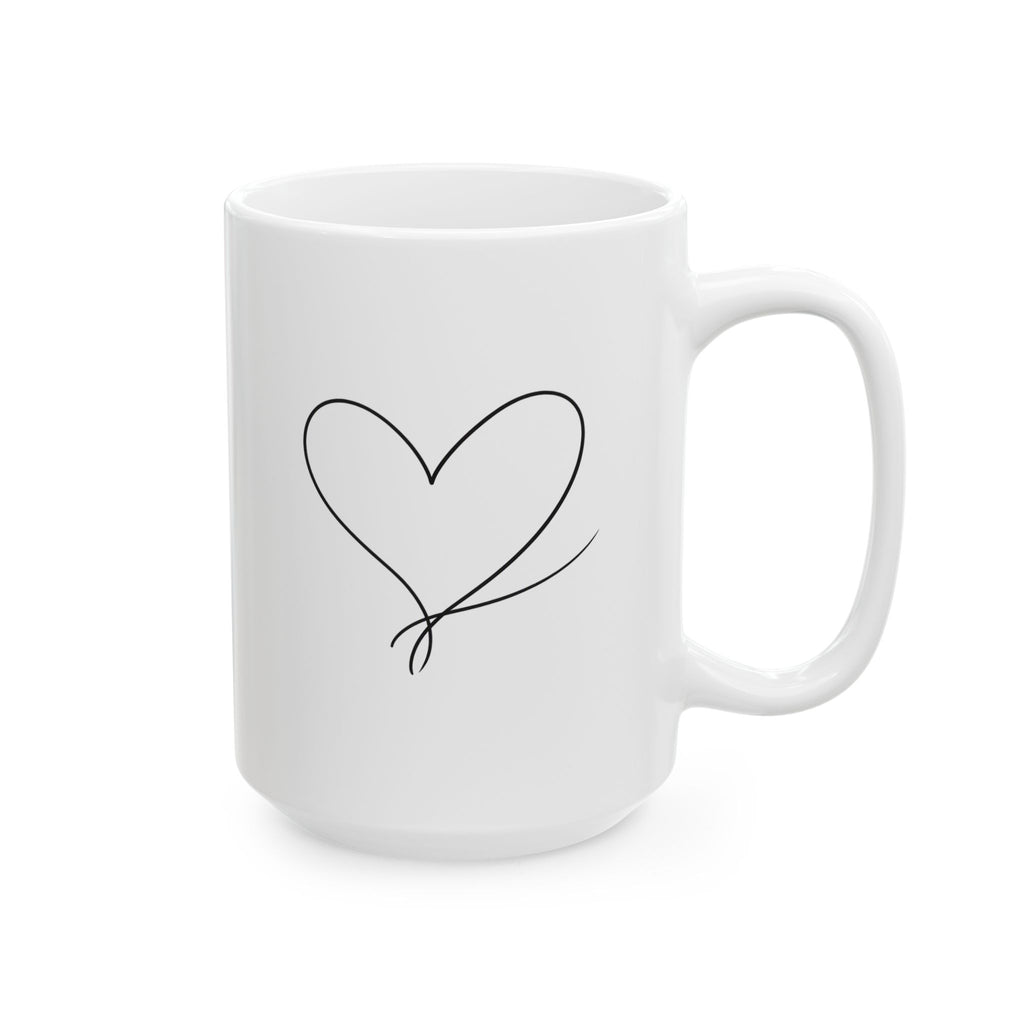 Ceramic Mug - Sketched Lineman Humorous but Sentimental Coffee Mug (15oz)