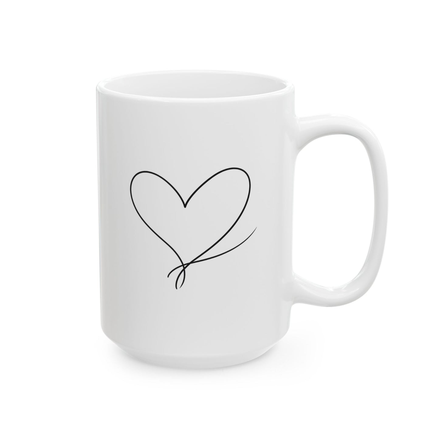 Ceramic Mug - Sketched Lineman Humorous but Sentimental Coffee Mug (15oz)
