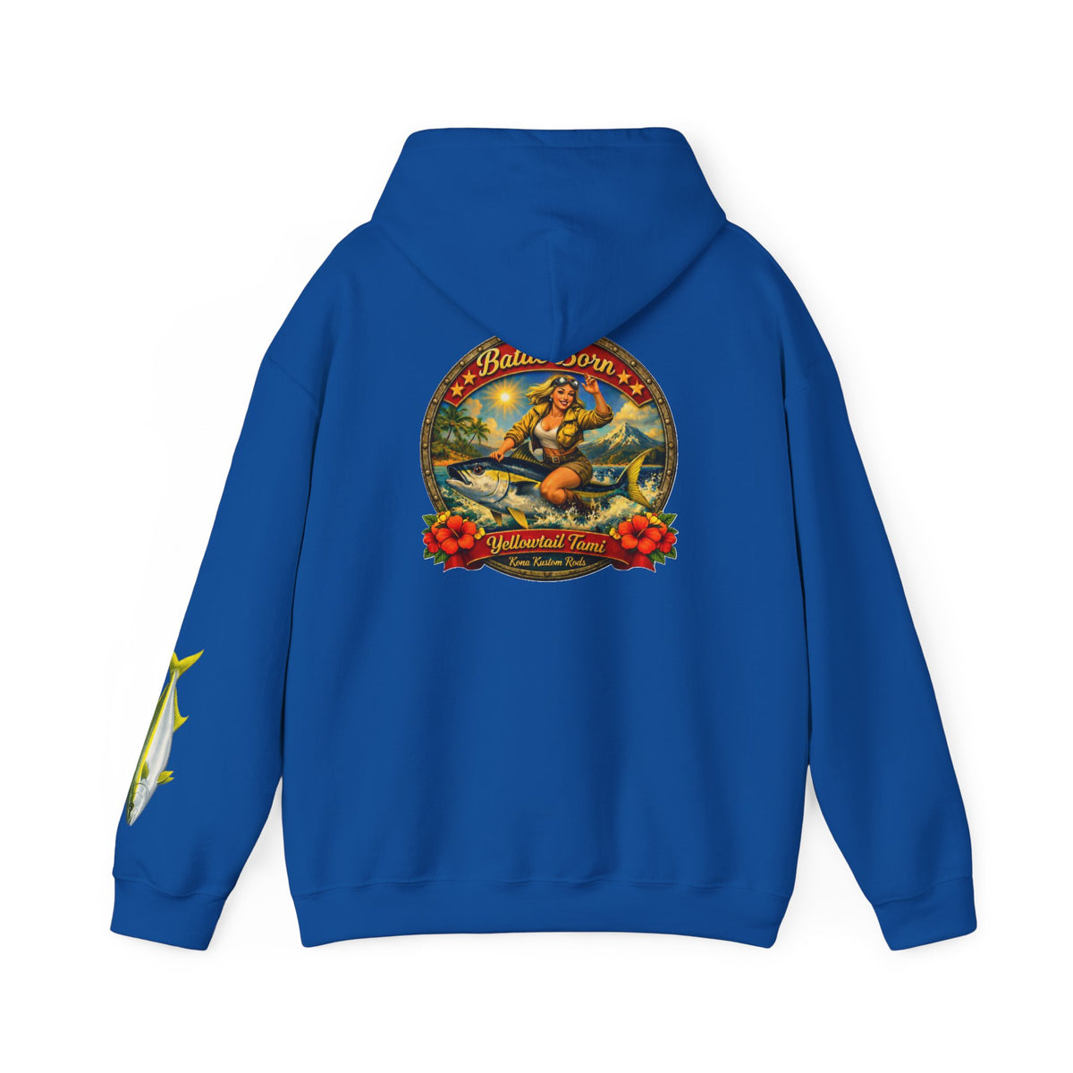 Kona Kustom Rods "Yellowtail" Hoodie — Kona Kustom Rods Pullover
