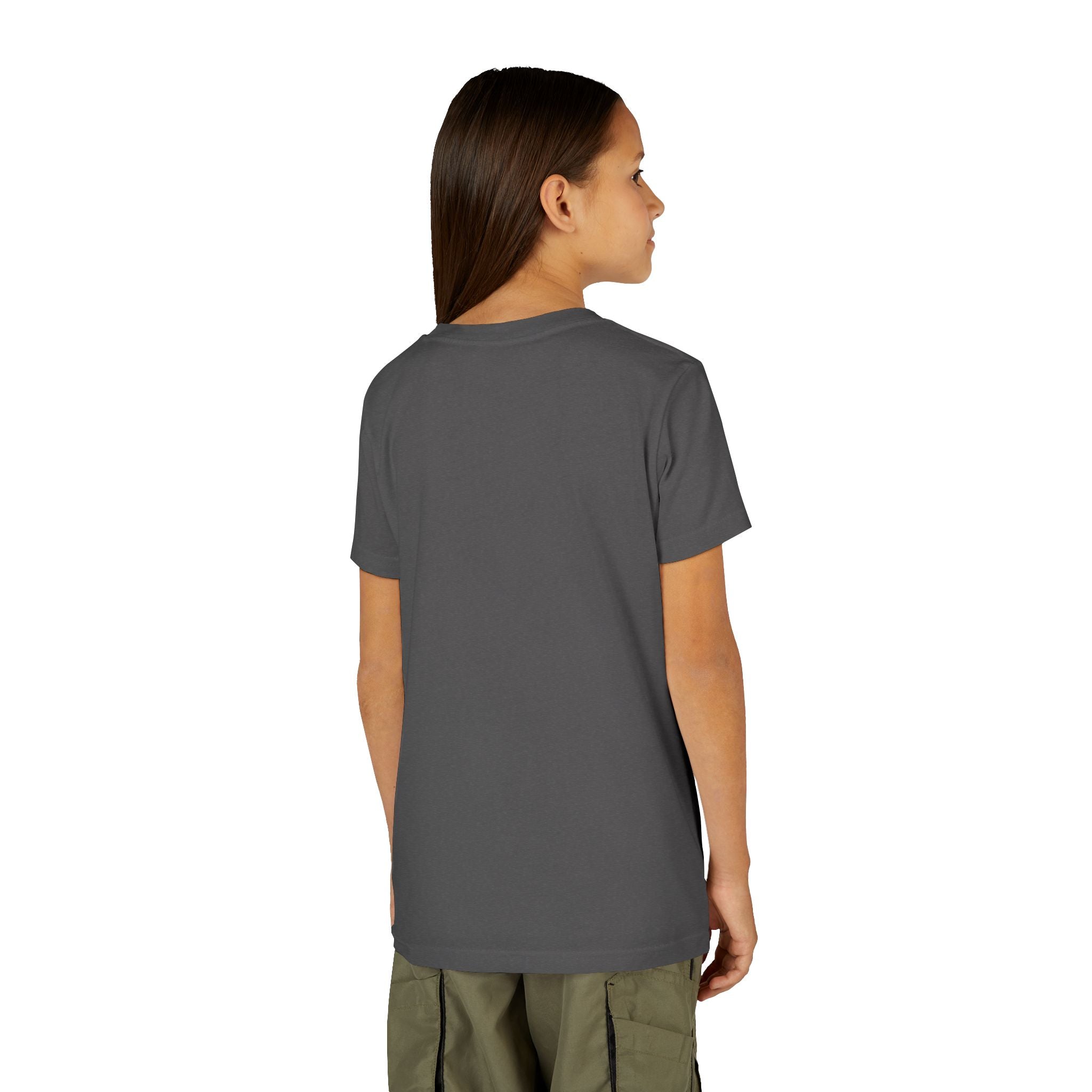 Youth Tee — Rodeo Cowgirl with Patriotic Barrel Graphic
