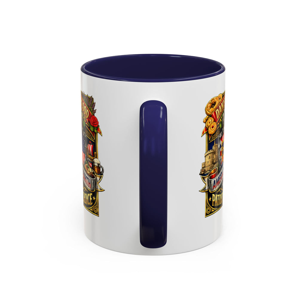 Danish/American Pride Danish by Blood, American by Birth Accent Coffee Mug (11/15oz)