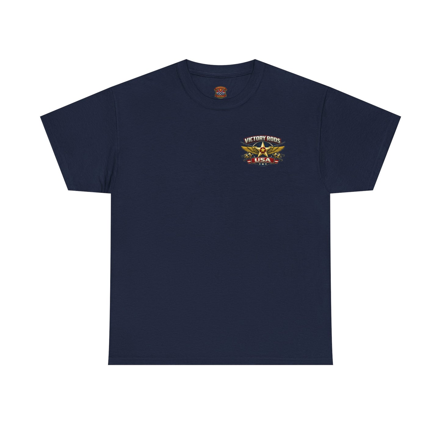 Vintage Pinup Fishing T-Shirt — “Victory Rods” Calico Carol Graphic Tee