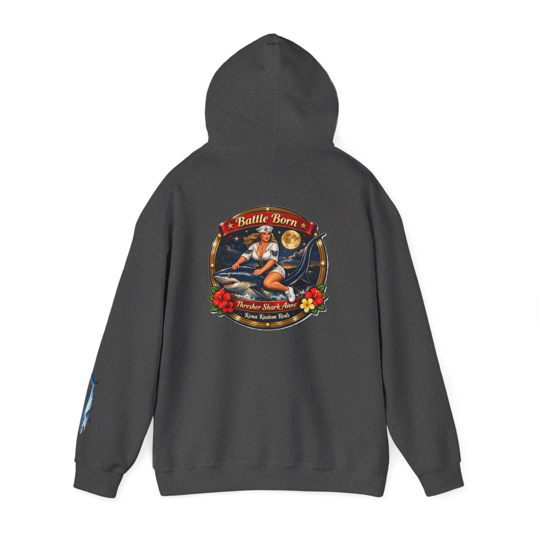 Kona Kustom Rods "Thresher Shark" Hoodie — Kona Kustom Rods Pullover