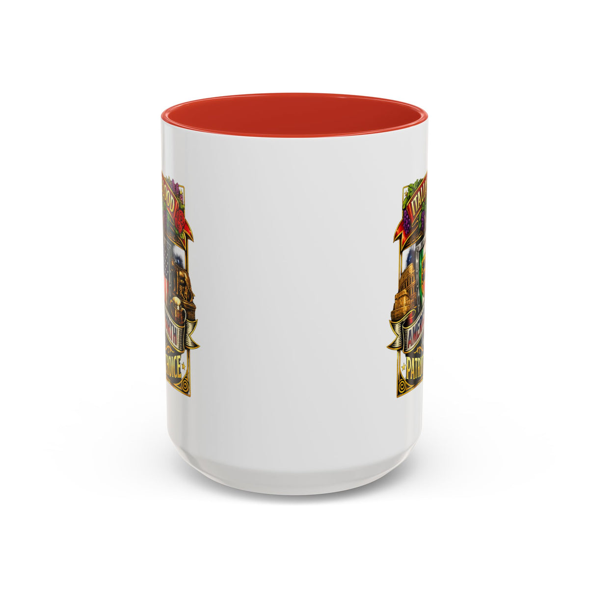 Italian by Blood American by Birth "Patriot by Choice" Accent Coffee Mug (11/15oz)