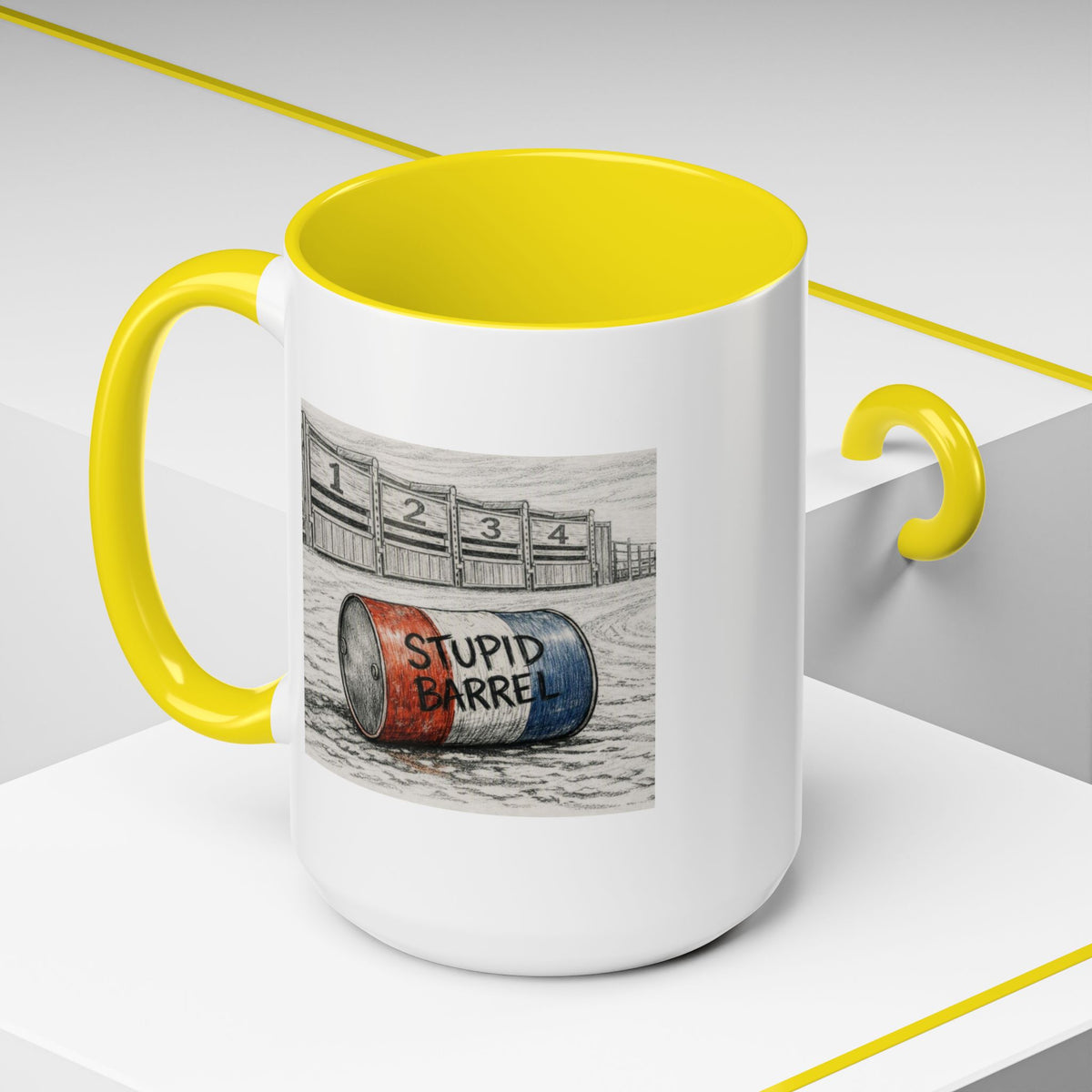 Out of the Money Barrel Racing Coffee Mug — Rodeo Cowgirl Accent Mug (11/15 oz)