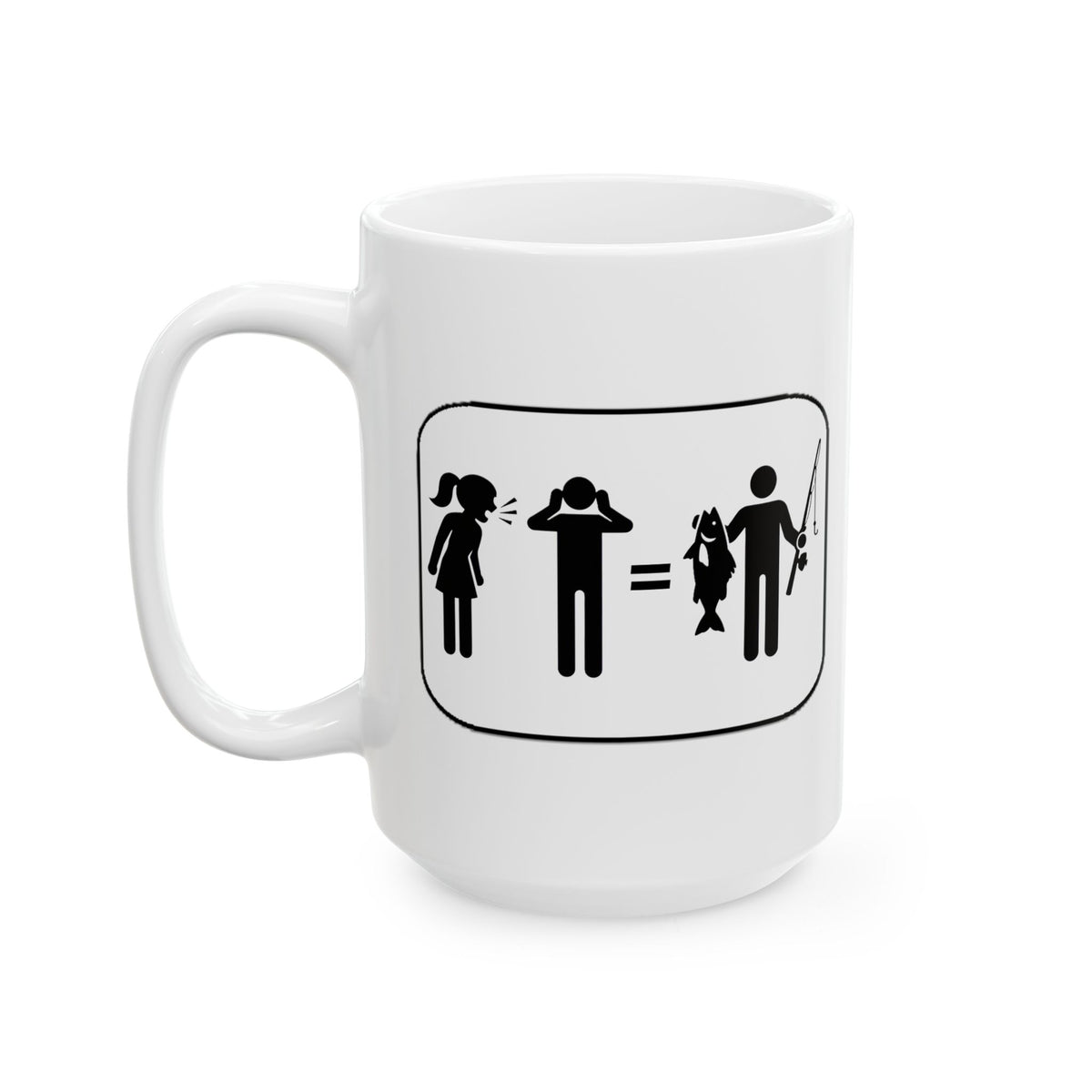 Fishing Couple Ceramic Mug – Cute Outdoorsy Coffee Cup (11oz/15oz)