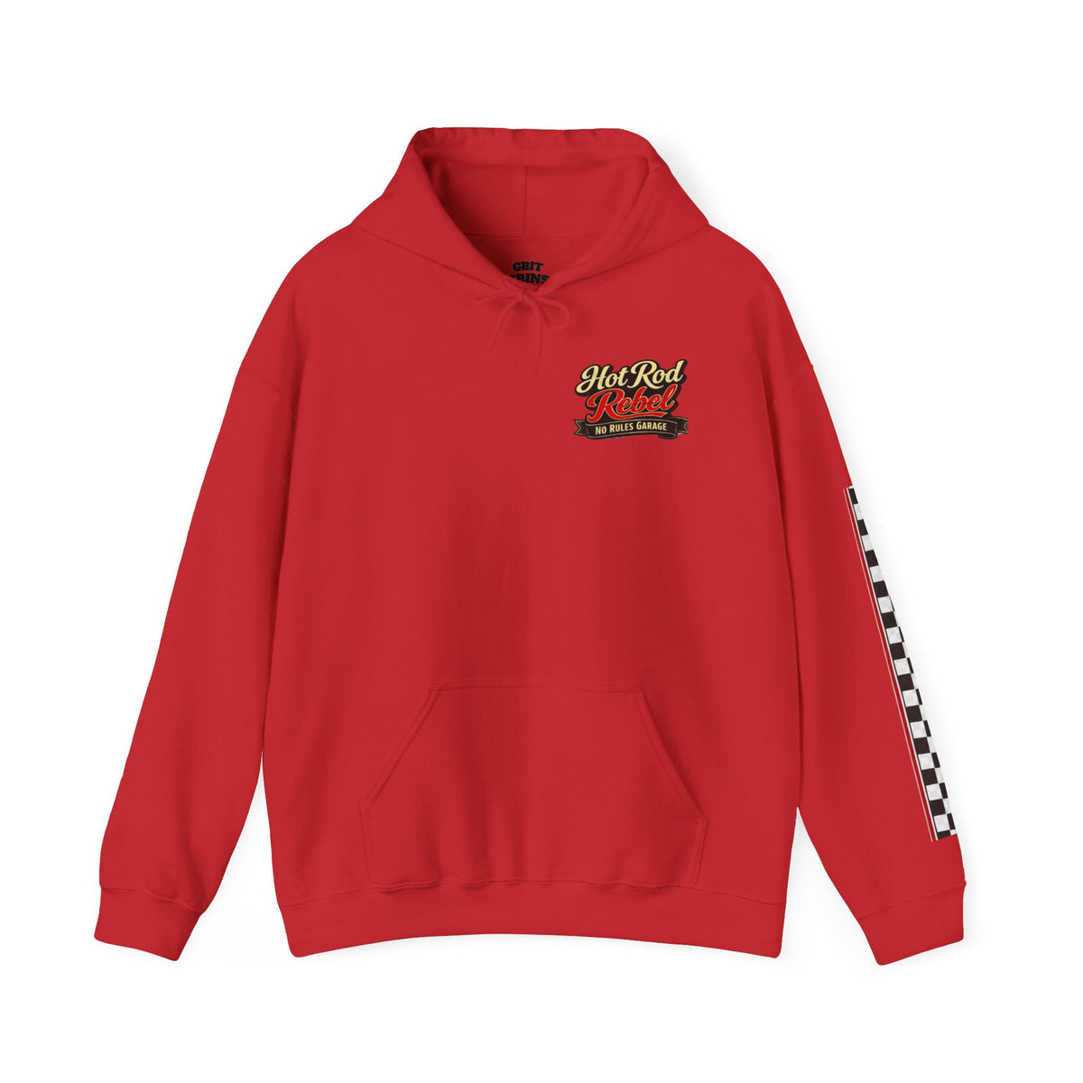 Hot Rod Hoodie — "Hot Rod Fuel" Vintage Car Racing Pullover