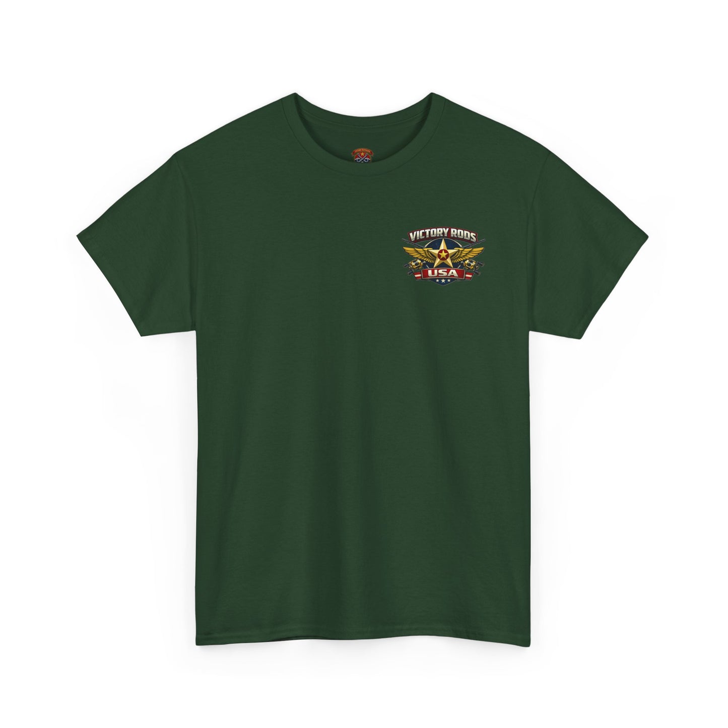 Vintage Pinup Fishing T-Shirt — “Victory Rods” Calico Carol Graphic Tee