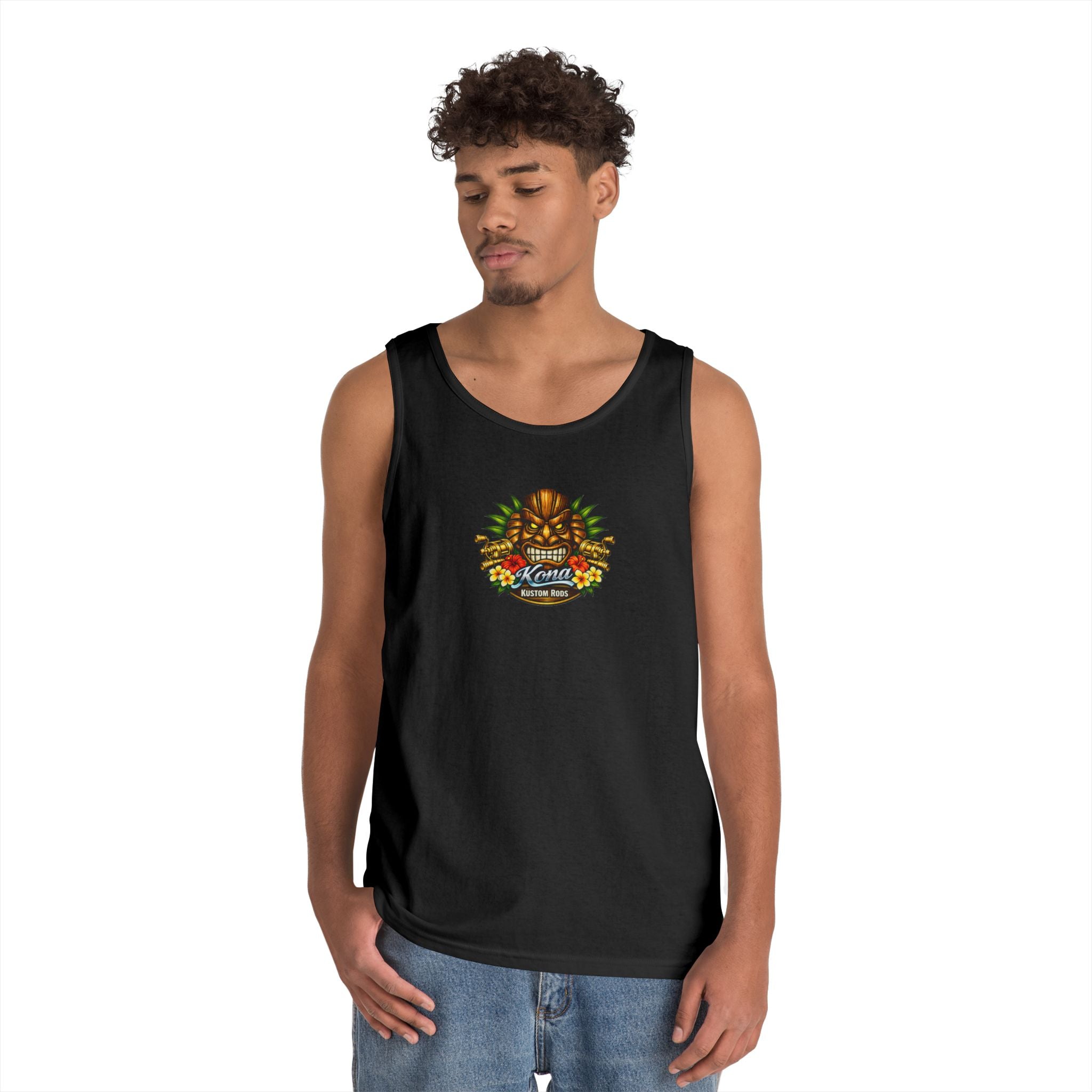 Vintage Pinup Surf Tank Top — 'Battle Born' Retro Beach Graphic