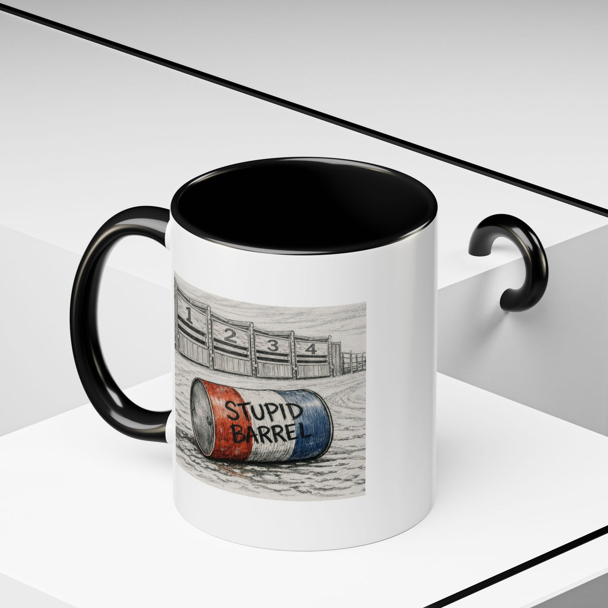 Out of the Money Barrel Racing Coffee Mug — Rodeo Cowgirl Accent Mug (11/15 oz)