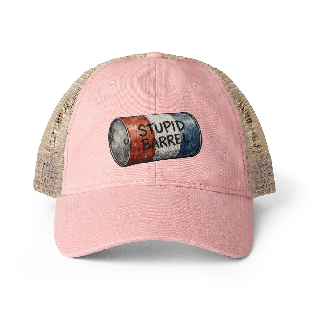 Women's "Stupid Barrel" Washed Mesh-Back Cap - One Size fits All