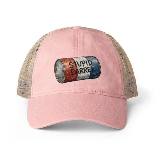 Women's "Stupid Barrel" Washed Mesh-Back Cap - One Size fits All
