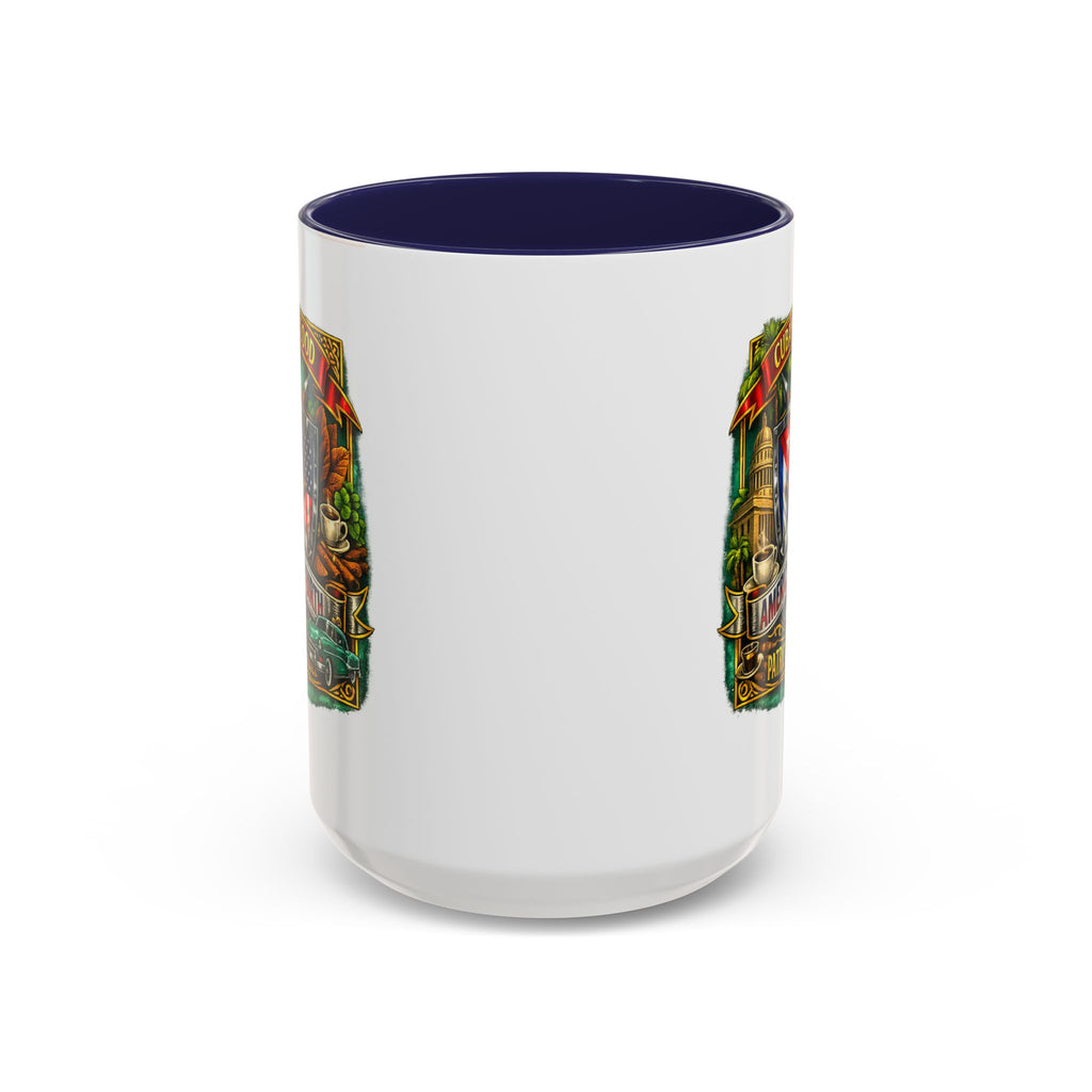 Cuban/American Pride - Cuban by Blood, American by Birth Accent Coffee Mug (11/15oz)