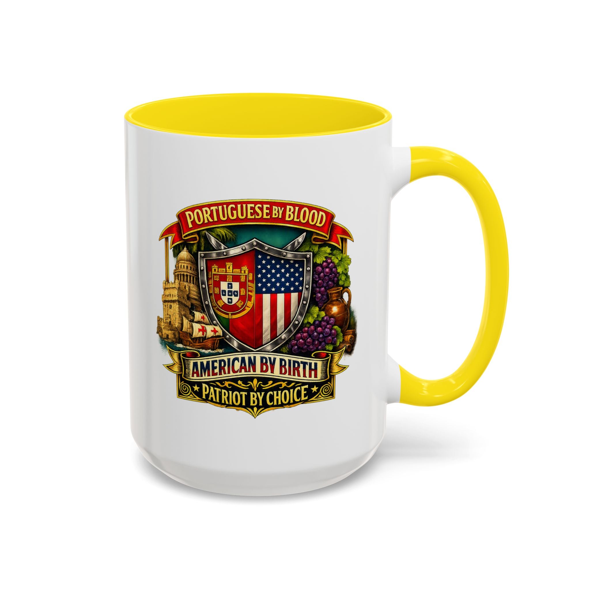Portuguese/American Pride Mug - Coffee Ceramic Mug