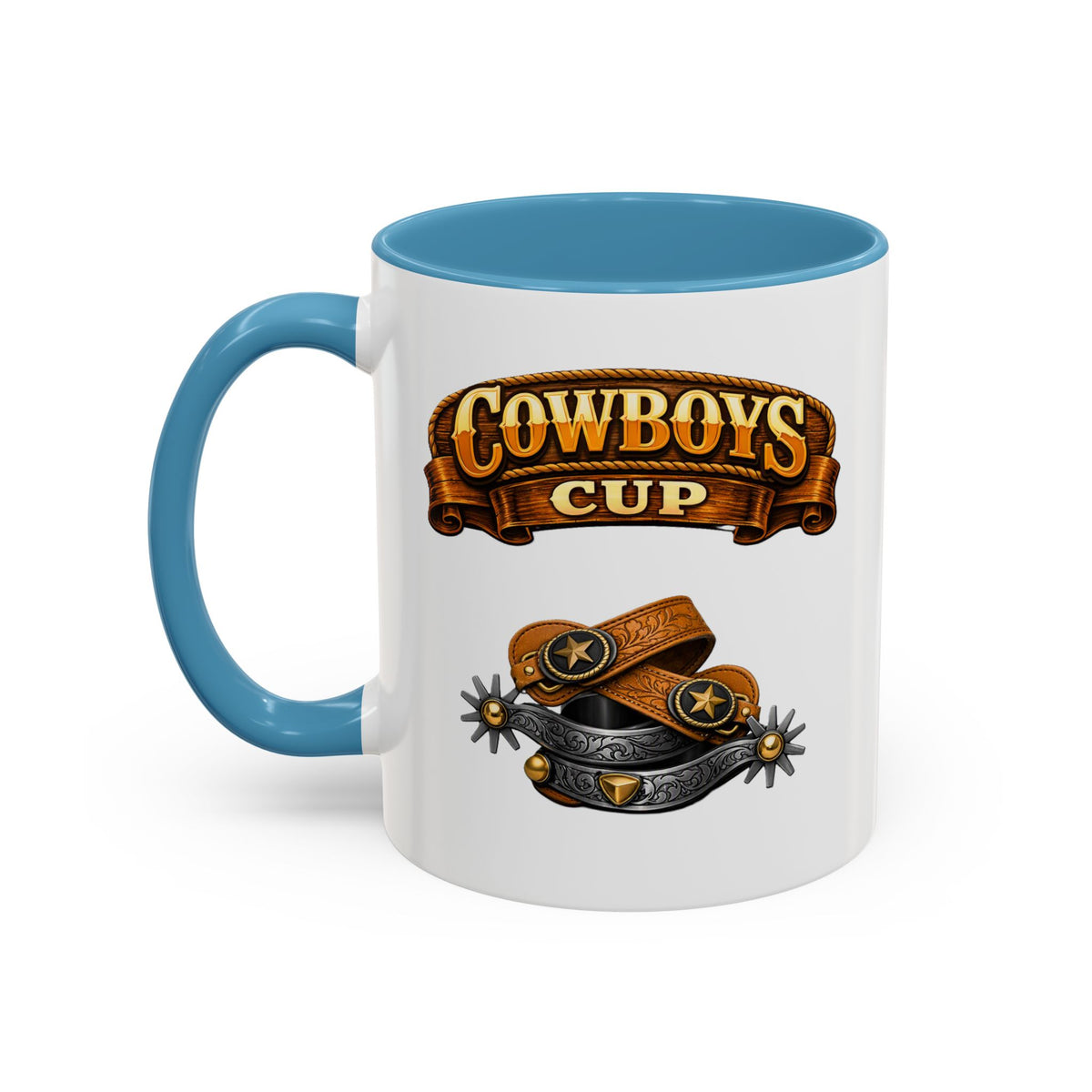 Cowboys Cup Coffee Mug — Western Spur & Leather Design (11/15oz)