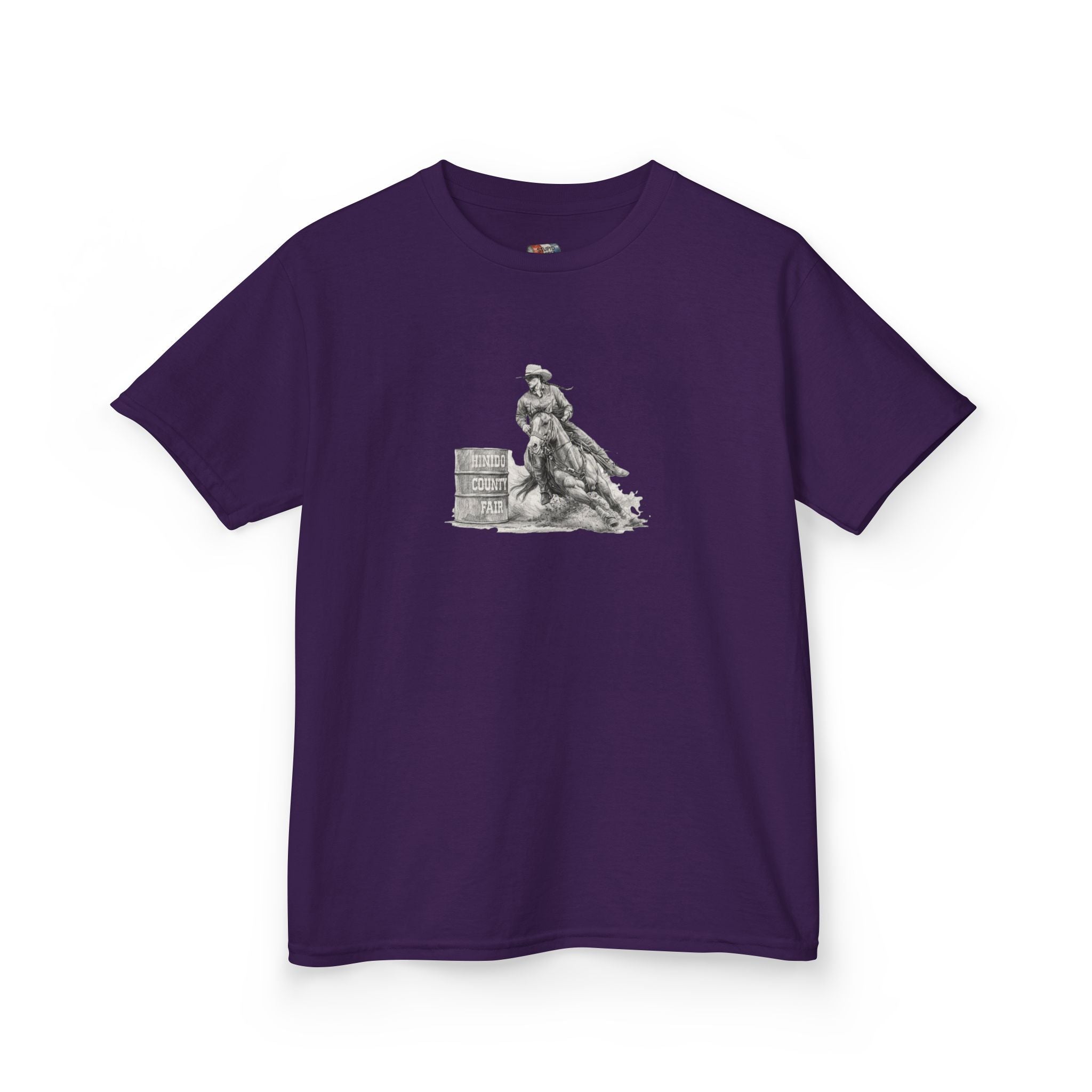Kids T-Shirt — 'Always Keep Your Eye On the Next Barrel' Cowgirl Graphic