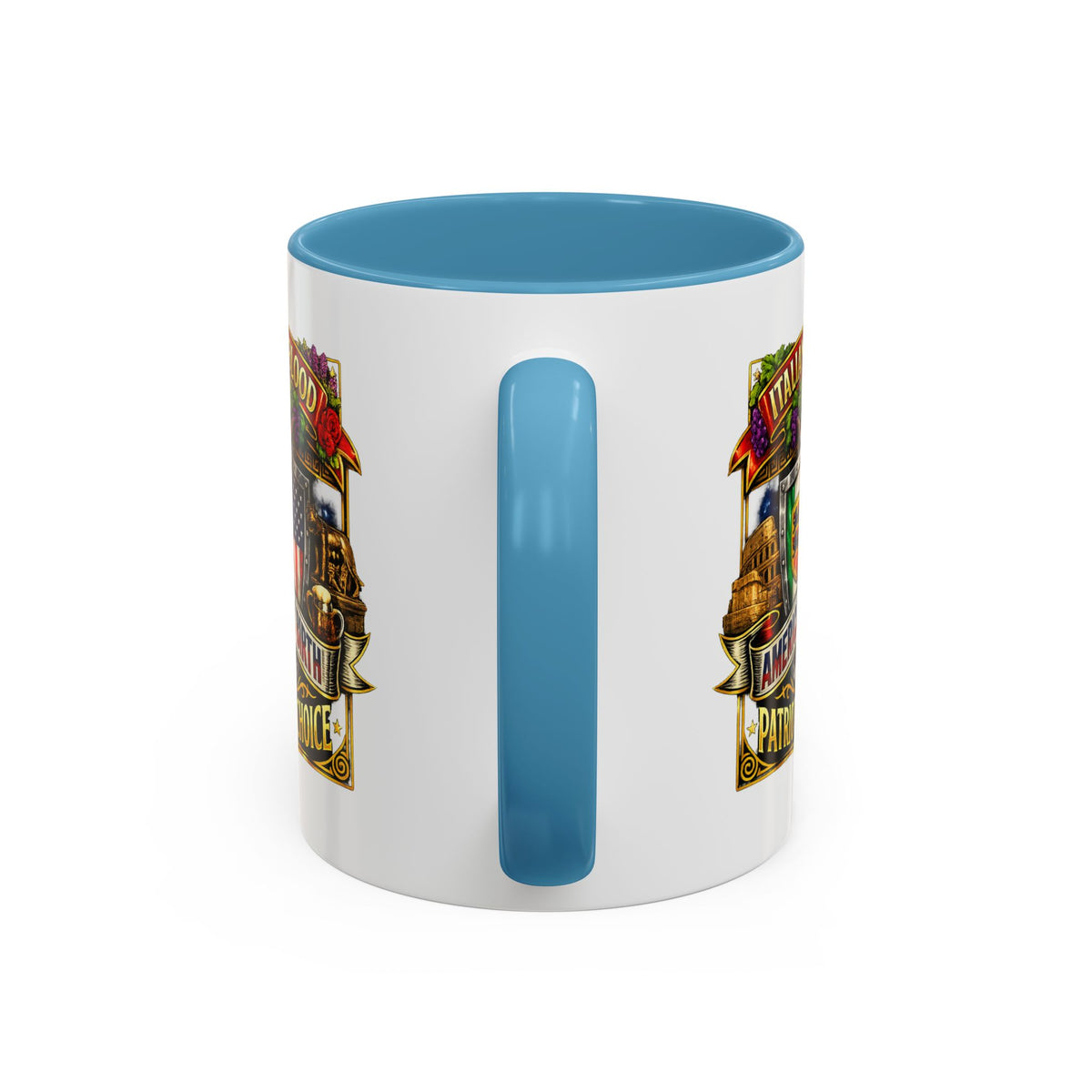 Italian by Blood American by Birth "Patriot by Choice" Accent Coffee Mug (11/15oz)