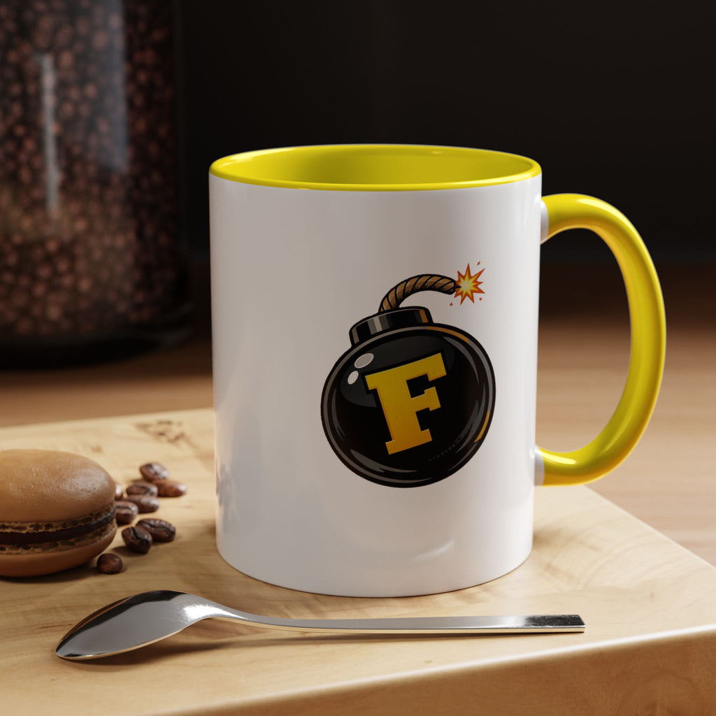 Funny "F" Bomb Accent Coffee Mug – 11oz/15oz Ceramic