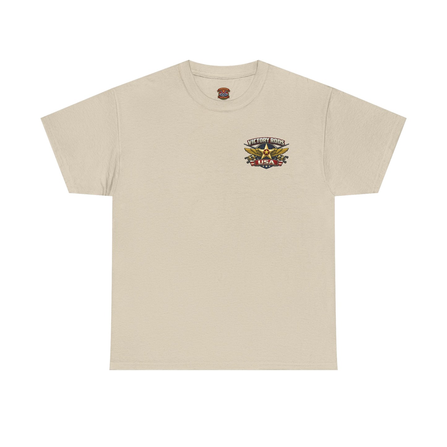 Vintage Pinup Fishing T-Shirt — “Victory Rods” Calico Carol Graphic Tee