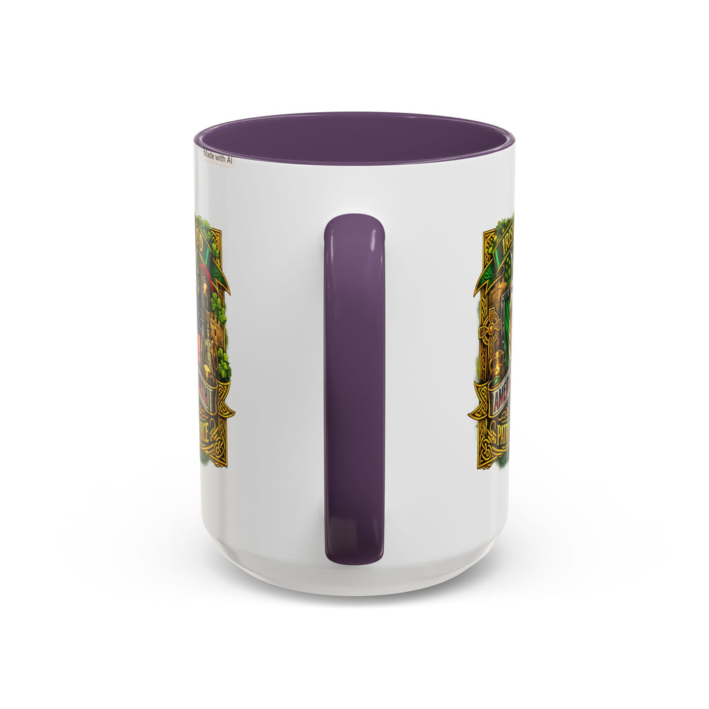 Irish Pride Coffee Mug — "Irish by Blood, American by Birth, Patriot by Choice" Patriotic Ceramic Mug