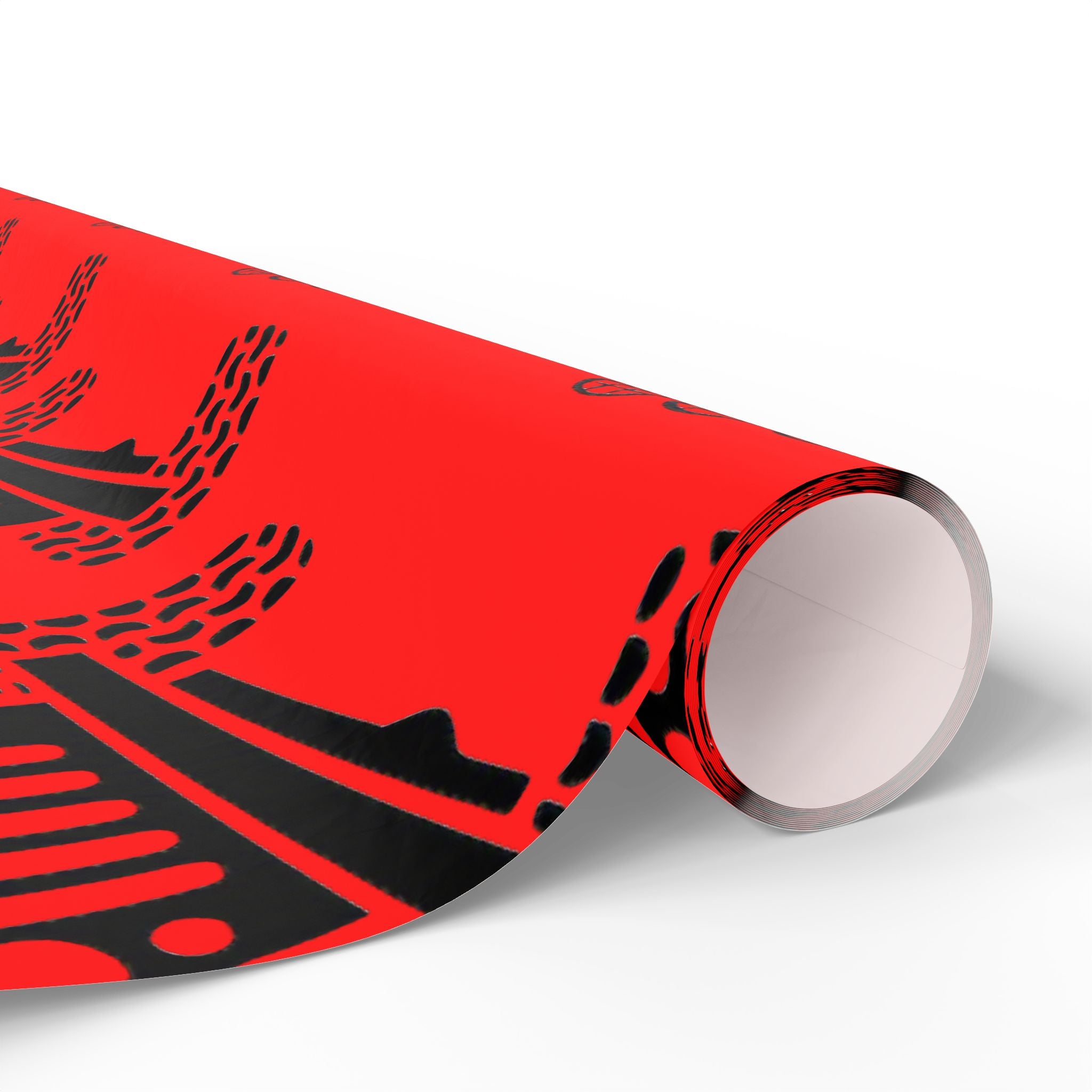 4X4 Off-Road Wrapping Paper Roll — Red Holiday Pattern for the Jeep lover.