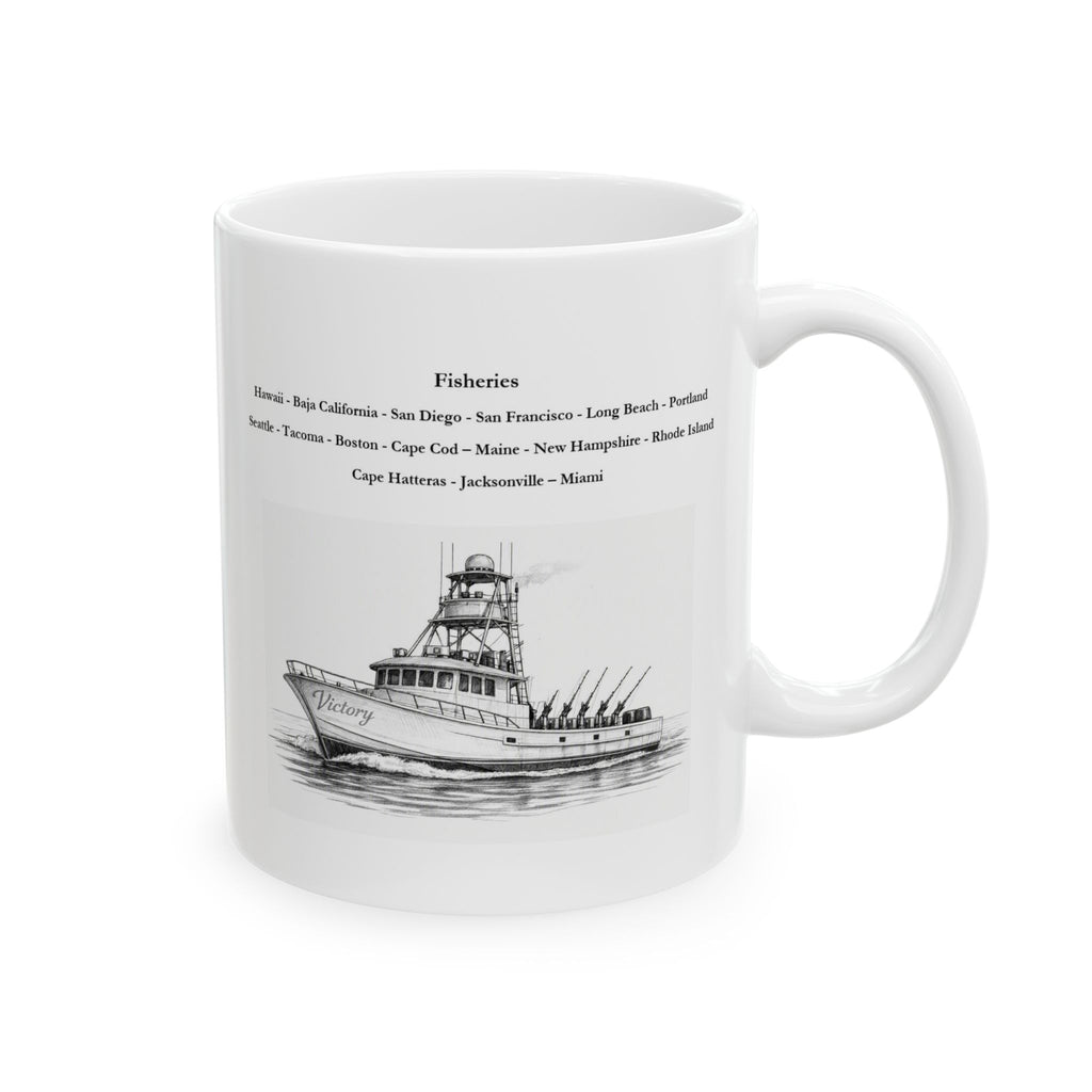 Tails Up Coffee Mug for the Tuna Fisherman