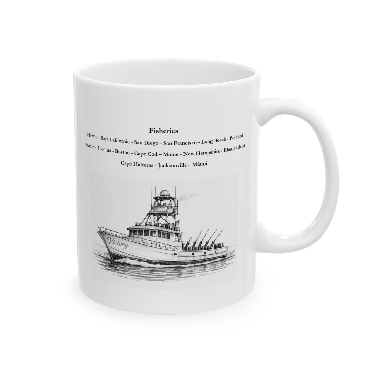 Tails Up Coffee Mug for the Tuna Fisherman