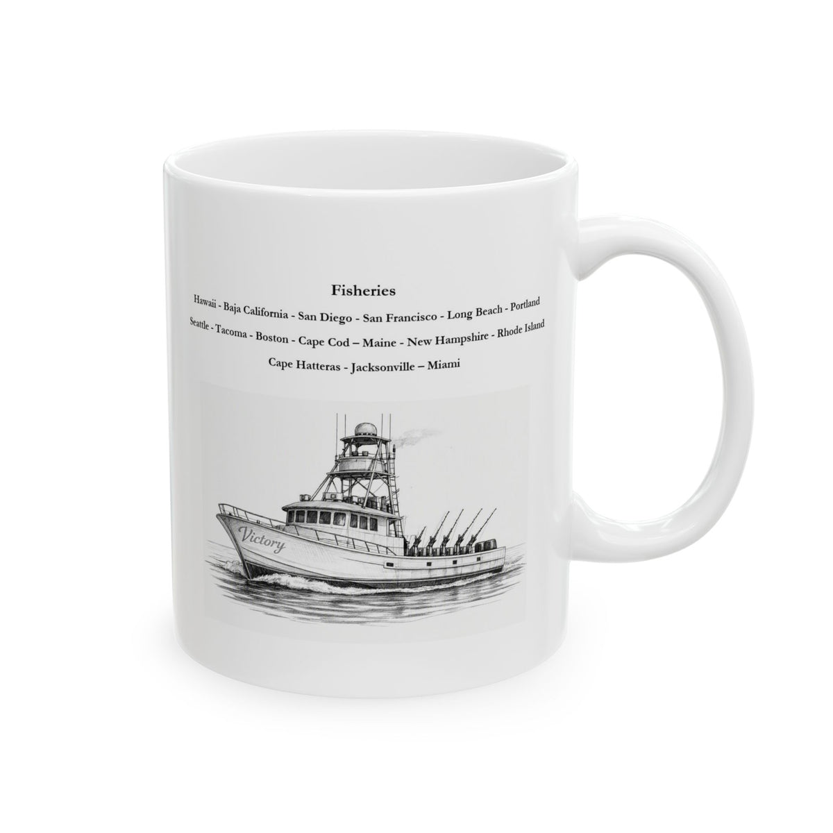 Tails Up Coffee Mug for the Tuna Fisherman