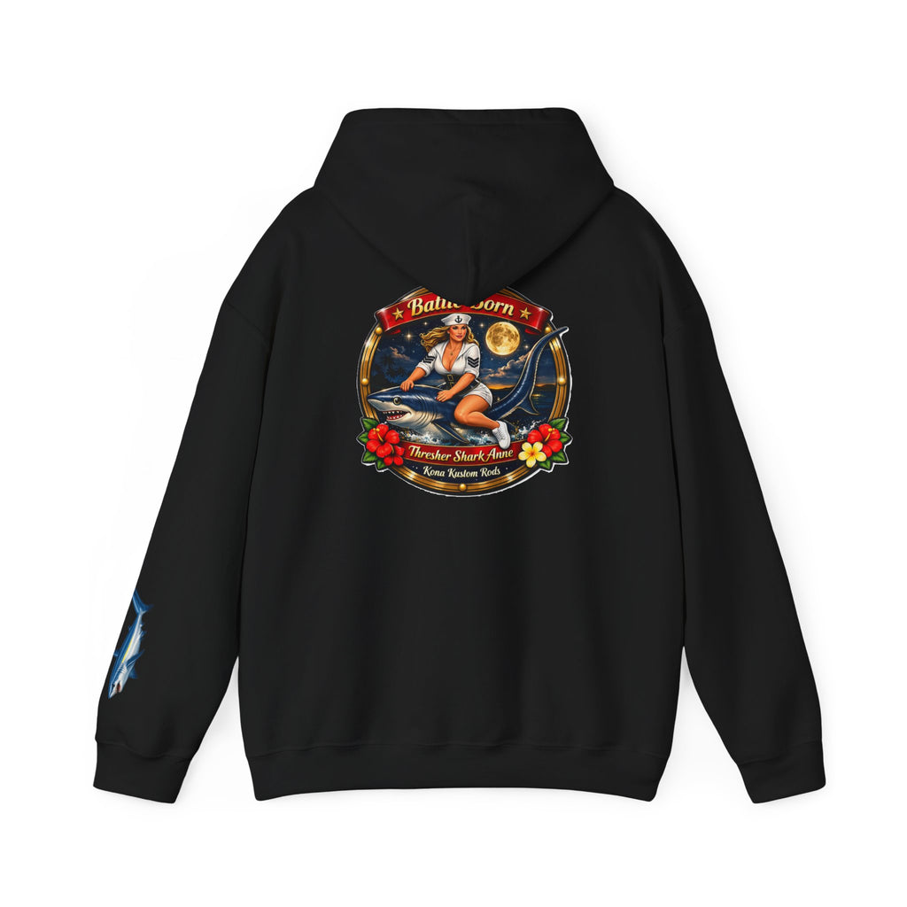 Kona Kustom Rods "Thresher Shark" Hoodie — Kona Kustom Rods Pullover