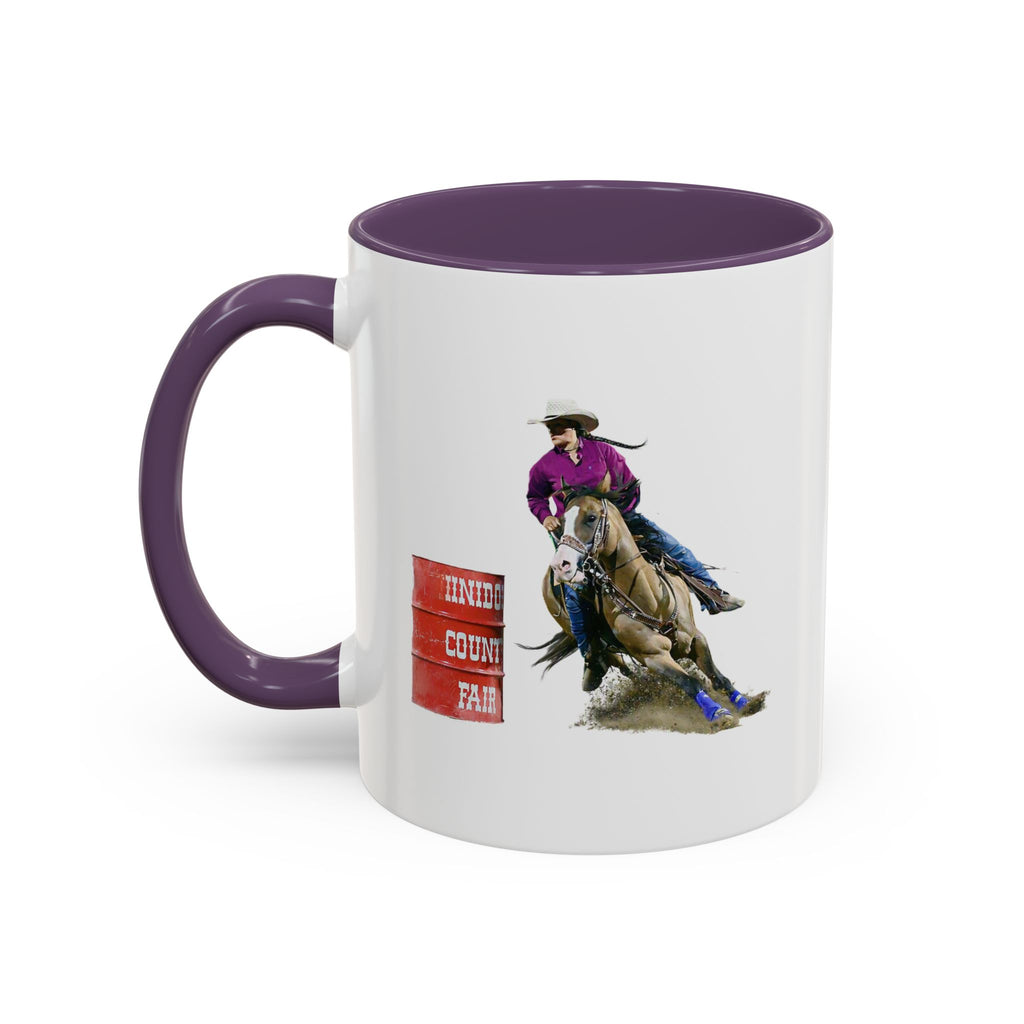 Barrel Racing Dreams Coffee Mug — "Small Town Girl, Big Buckle Dreams" Accent Mug