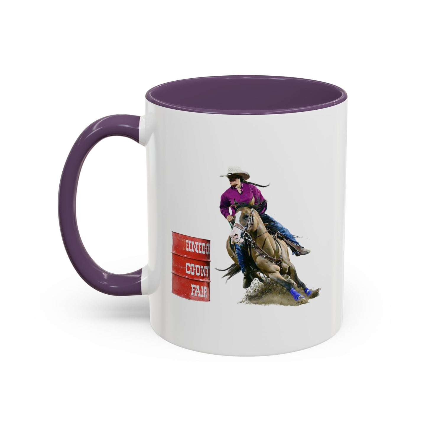 Barrel Racing Dreams Coffee Mug — "Small Town Girl, Big Buckle Dreams" Accent Mug
