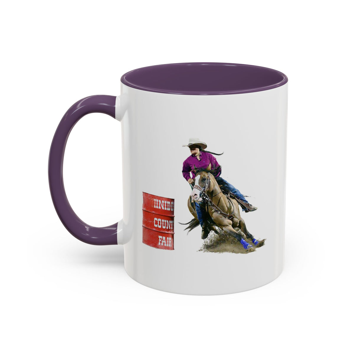 Barrel Racing Dreams Coffee Mug — "Small Town Girl, Big Buckle Dreams" Accent Mug