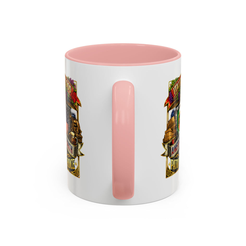 Italian by Blood American by Birth "Patriot by Choice" Accent Coffee Mug (11/15oz)
