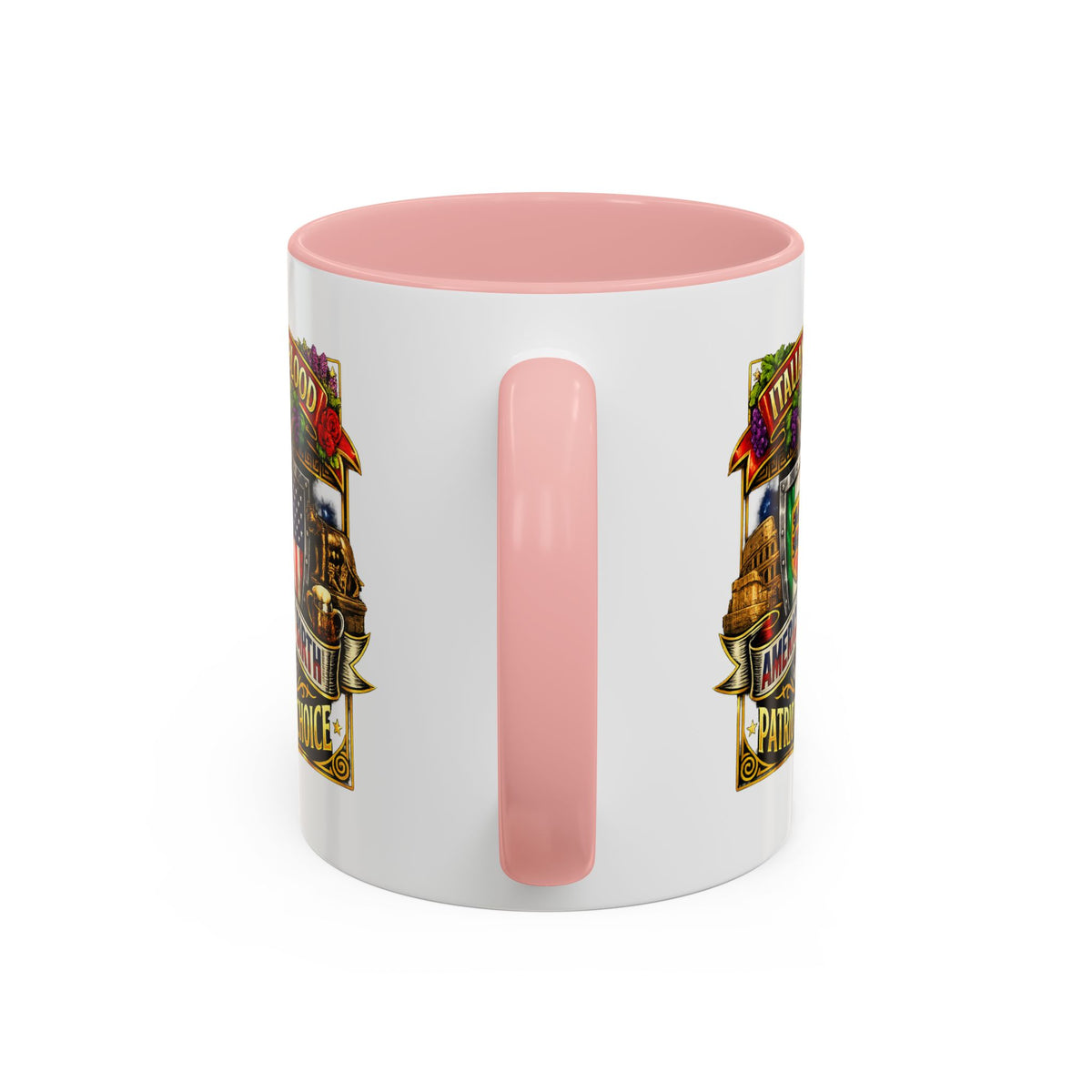 Italian by Blood American by Birth "Patriot by Choice" Accent Coffee Mug (11/15oz)
